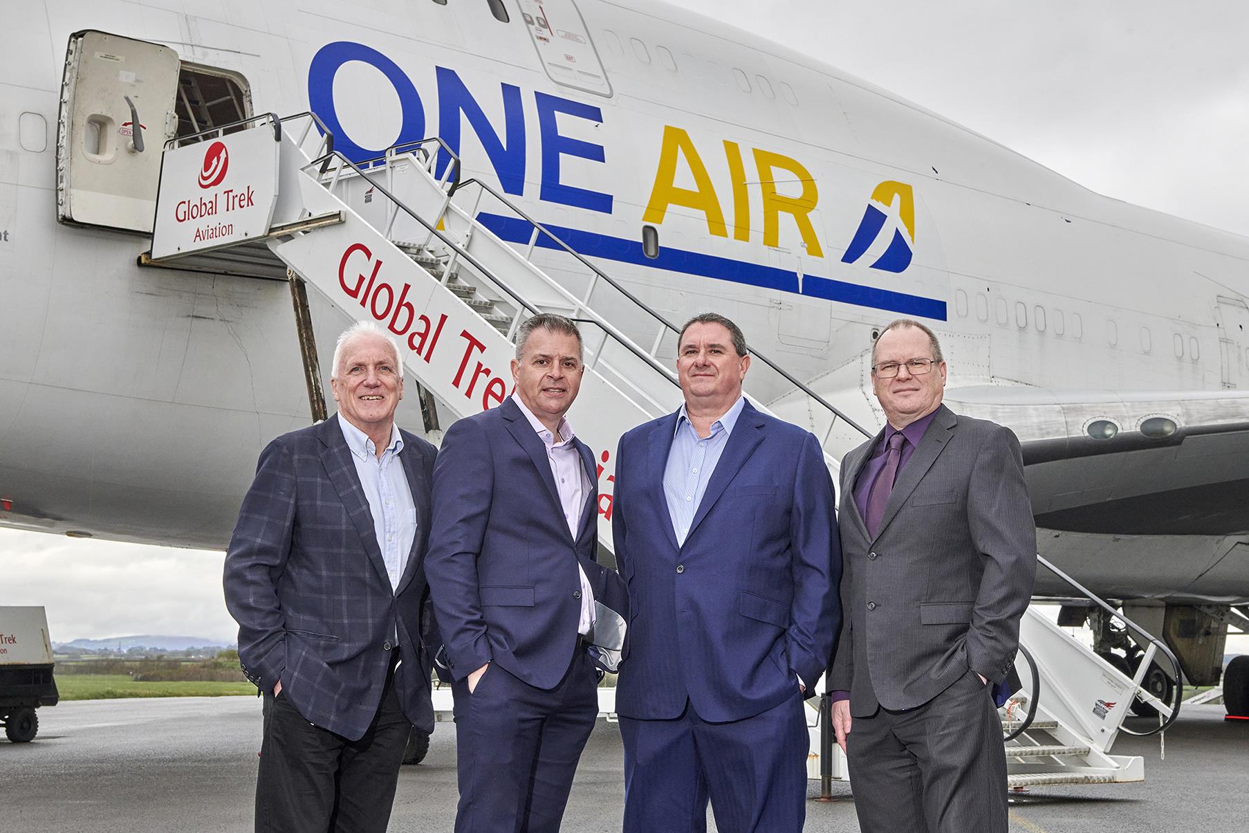Self Photos / Files - David Tattersall, Chief Technical Officer, Chris Hope, Chief Operating Officer, Paul Bennett, CEO, and Jon Hartley, Chief Financial Officer, of One Air