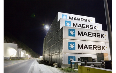 MAERSK containers in Alaska iStock-881313828