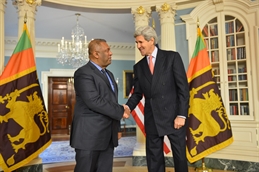 Mangala Samaraweera and John Kerry